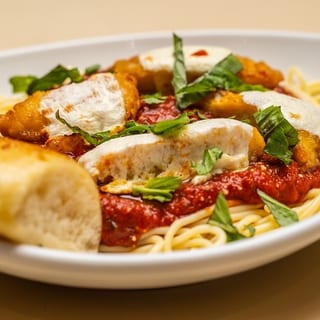 Chicken Parmesan w/ Spaghetti